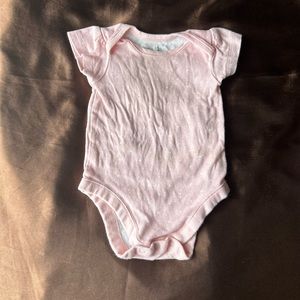 0/3 month girls pink onesie